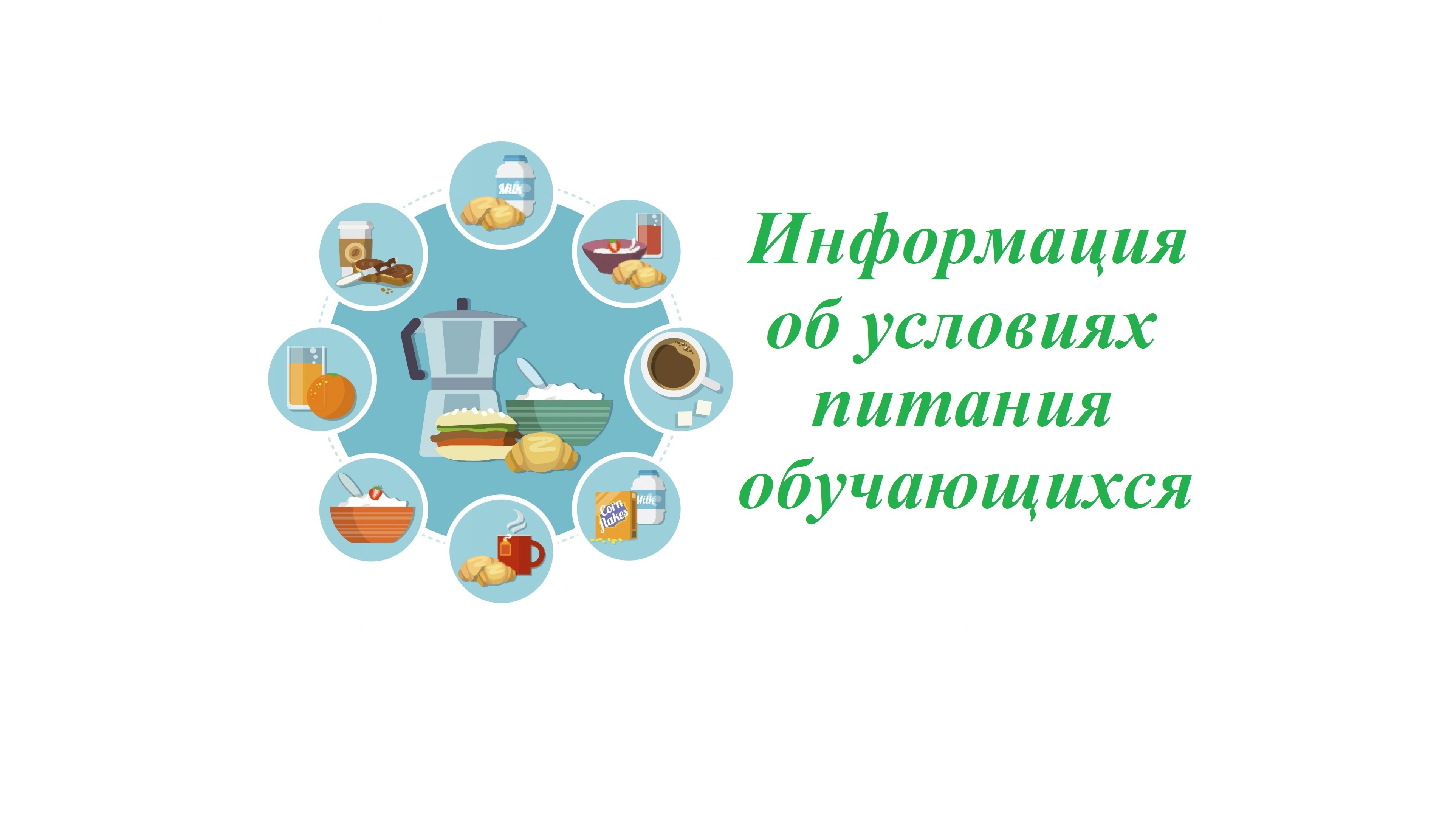 Информация об условиях питания обучающихся.